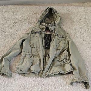 Levi's Olive Green Hooded Jacket